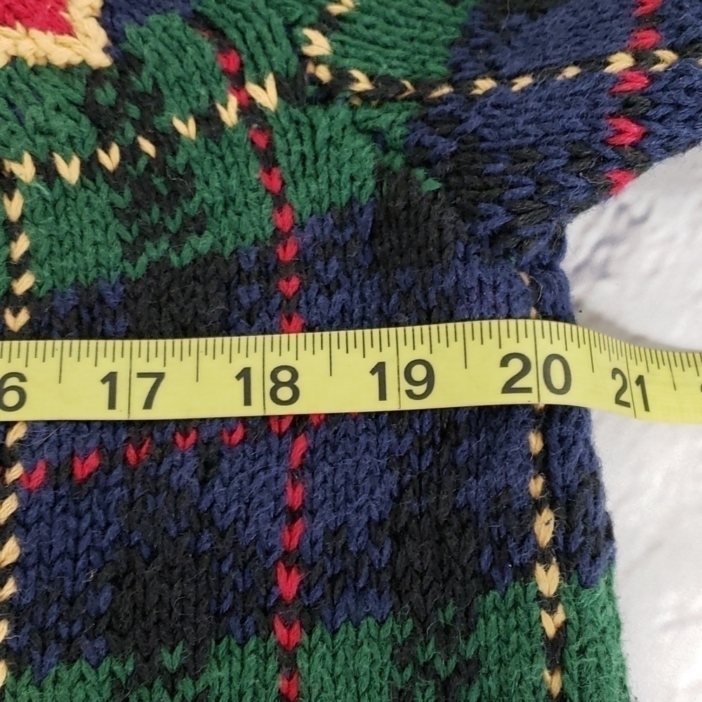 VINTAGE 80s Ashley Hand Knitted Ramie/ Cotton Winter Christmas Sweater EUC - Picture 7 of 12